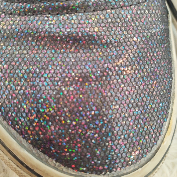 Vans Authentic Black Rainbow Glitter Sneakers - Picture 6 of 6